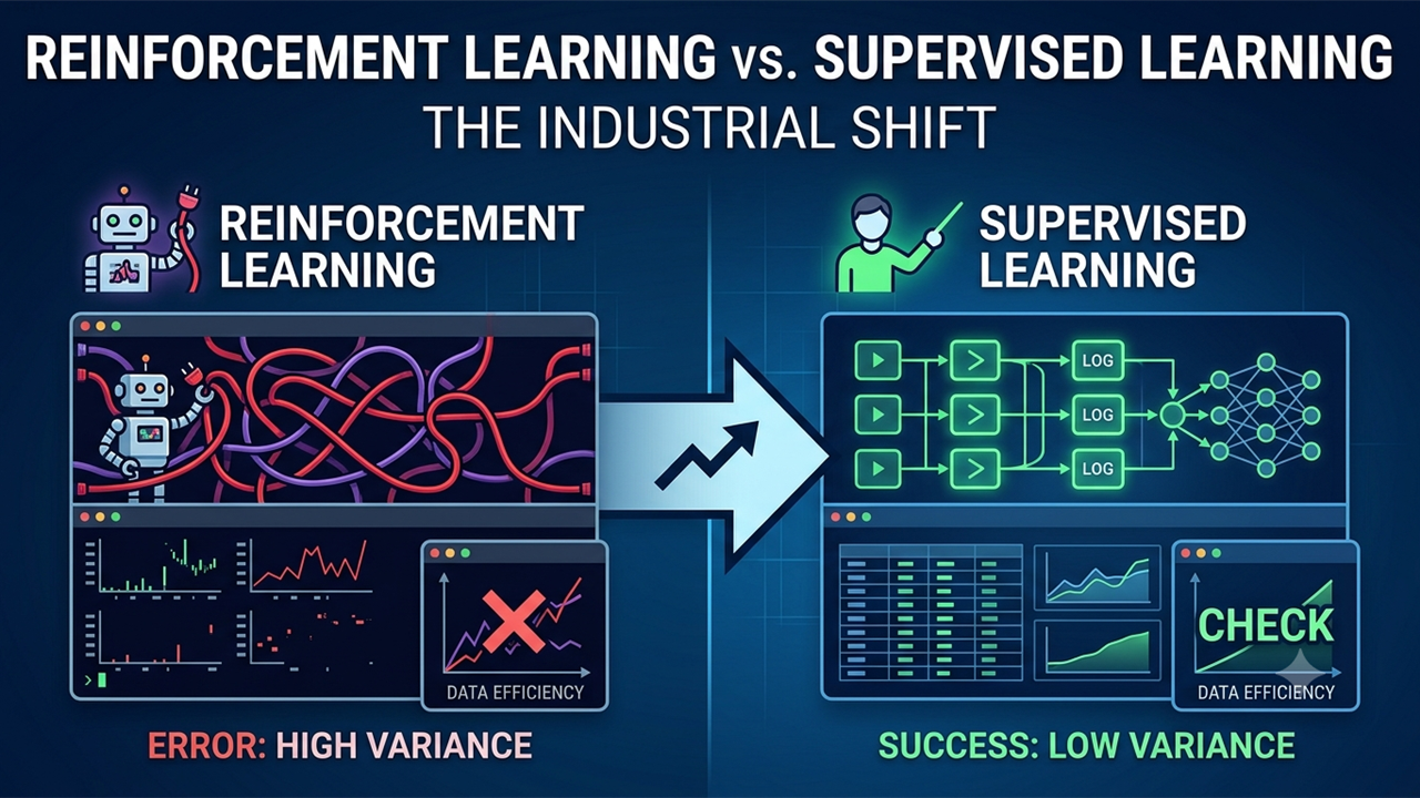 The Seductive Illusion of RL in LLMs: Why Industrial AI Is Quietly Returning to Supervised Foundations